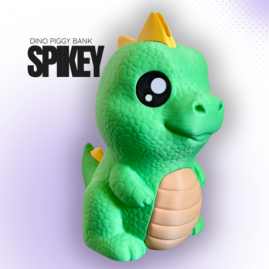 Spikey the Green Dino Piggy Bank