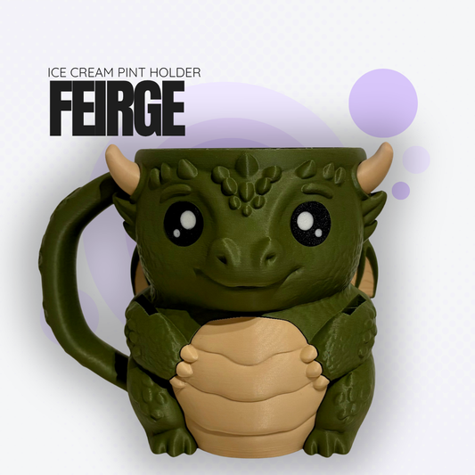 Feirge the Green Dragon Ice Cream Pint Holder
