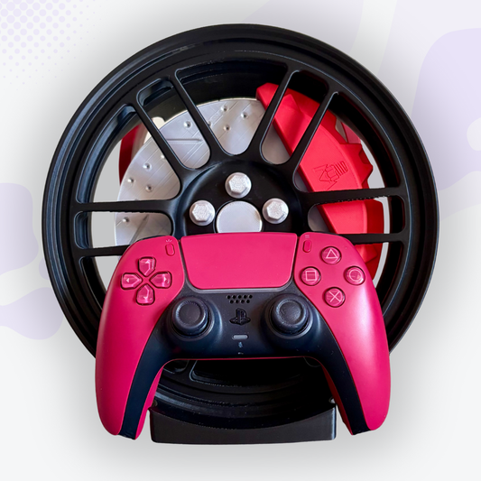 Torque the Black Mag Wheel with Caliper Headphone and Controller Stand