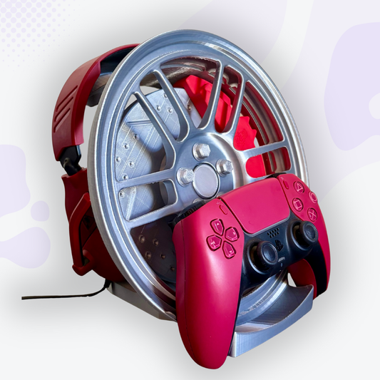 Torque the Silver Mag Wheel with Caliper Headphone and Controller Stand