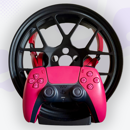 Sprocket the Black Mag Wheel Headphone and Controller Stand