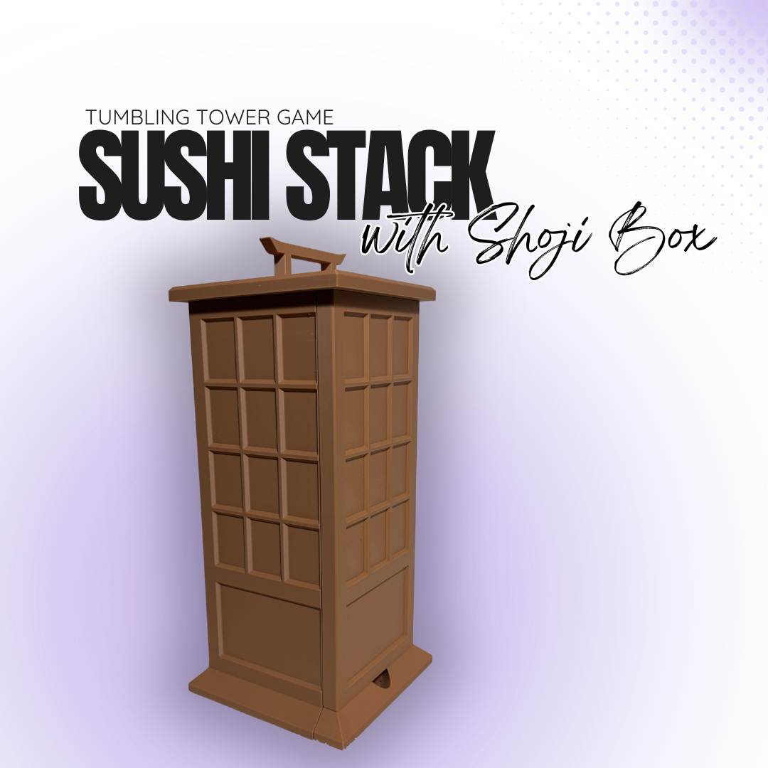 Sushi Stack Tumbling Tower with Shoji Box