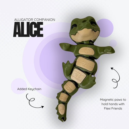 Alice the Alligator Magnetic Companion
