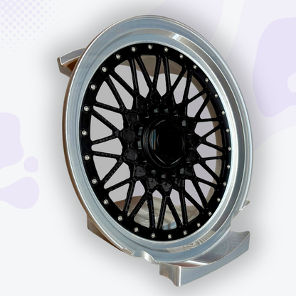 Piston the Silver and Black Mag Wheel Headphone and Controller Stand