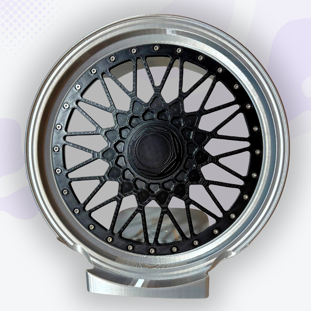 Piston the Silver and Black Mag Wheel Headphone and Controller Stand