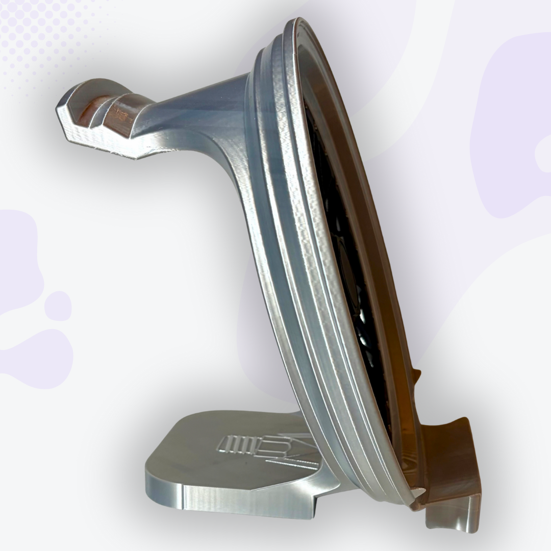 Piston the Silver and Black Mag Wheel Headphone and Controller Stand