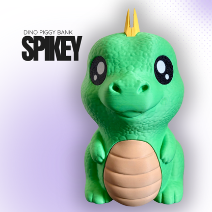 Spikey the Green Dino Piggy Bank