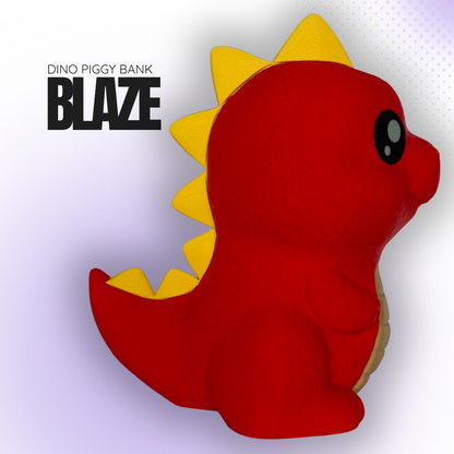 Blaze the Red Dino Piggy Bank