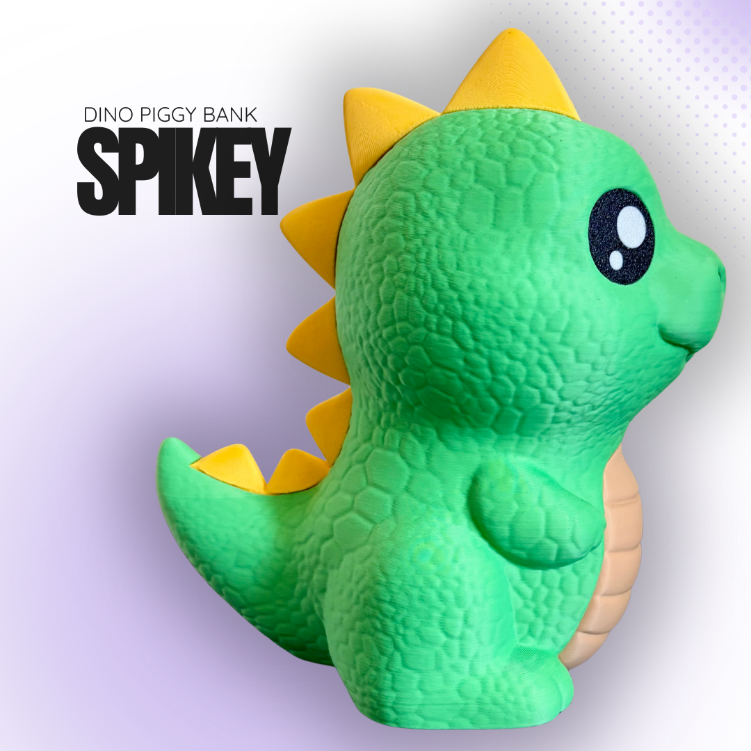 Spikey the Green Dino Piggy Bank