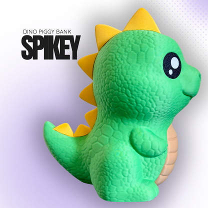 Spikey the Green Dino Piggy Bank