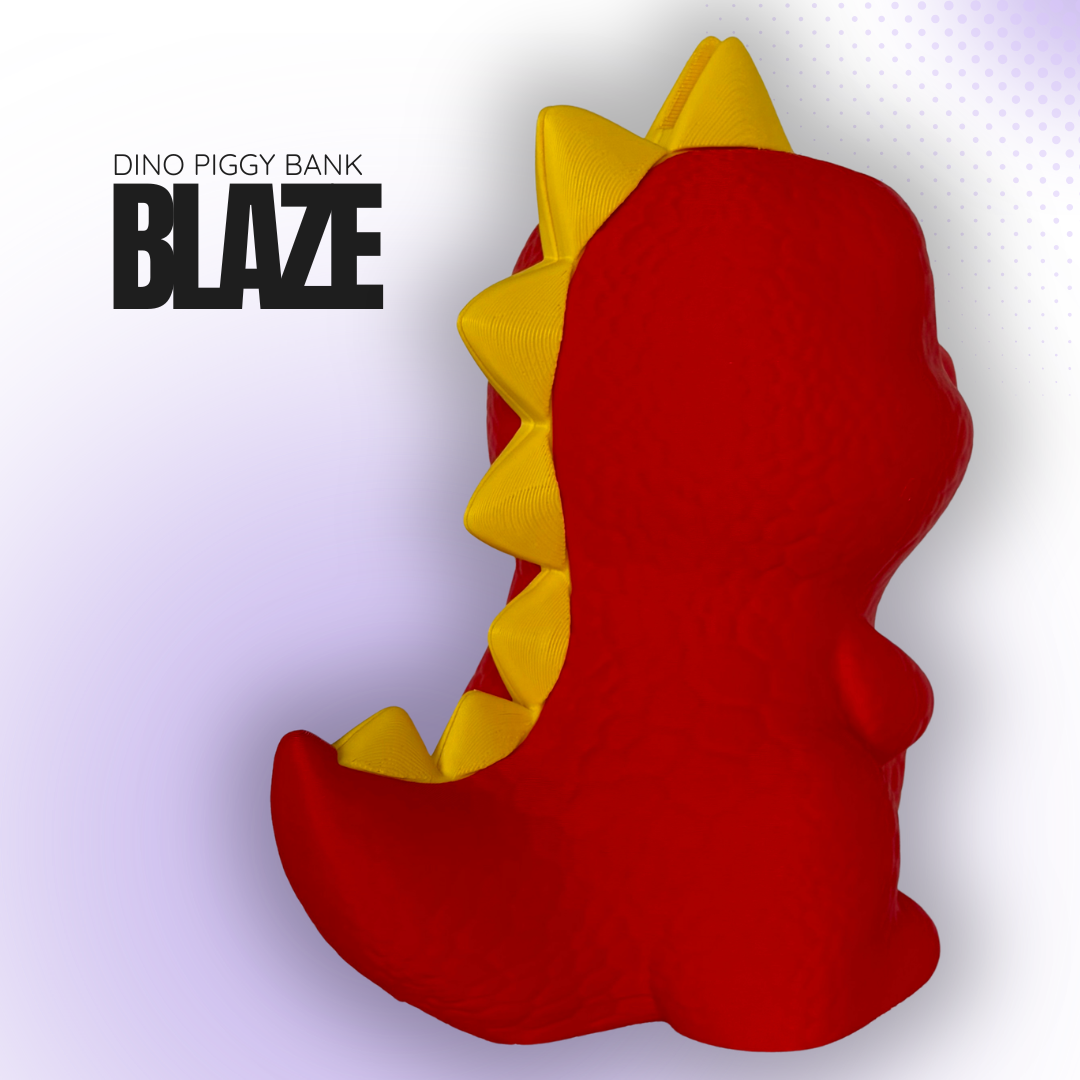 Blaze the Red Dino Piggy Bank