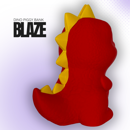 Blaze the Red Dino Piggy Bank