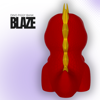Blaze the Red Dino Piggy Bank