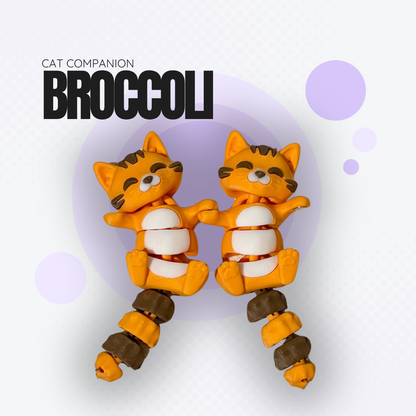 Broccoli the Orange Cat Magnetic Companion