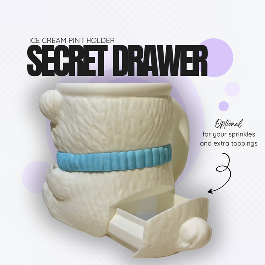 Crystal the Polar Bear Ice Cream Pint Holder