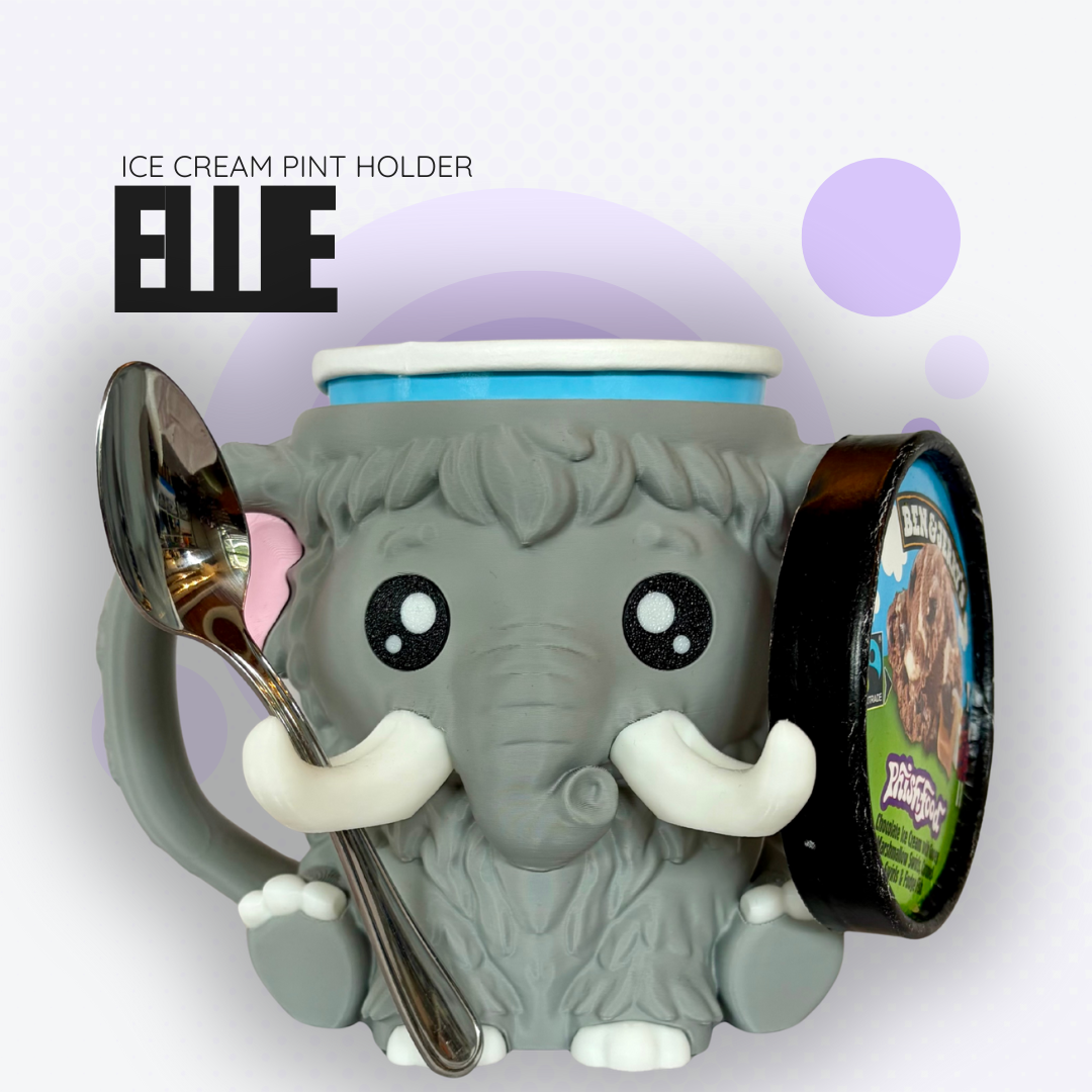 Ellie the Elephant Ice Cream Pint Holder