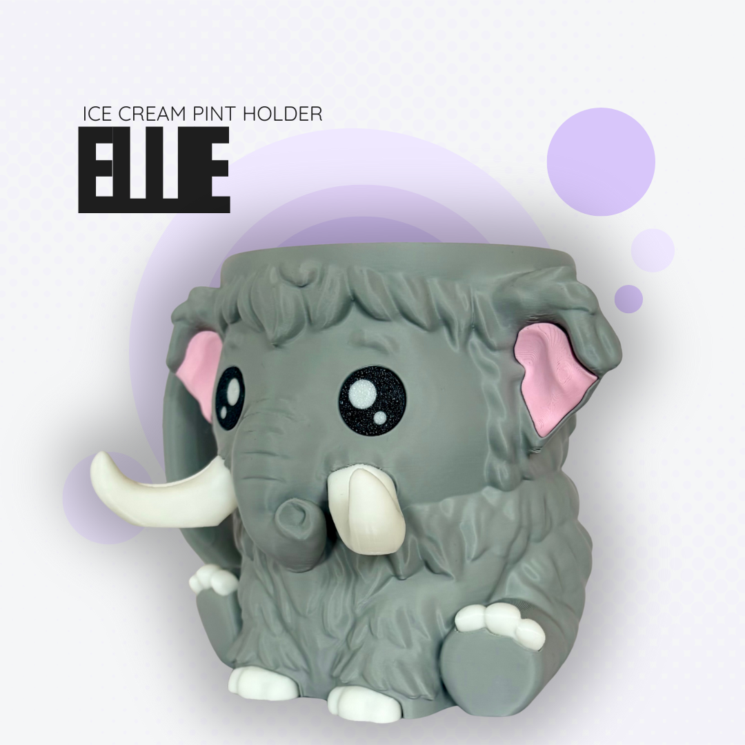 Ellie the Elephant Ice Cream Pint Holder