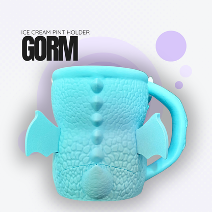 Gorm the Light Blue Dragon Ice Cream Pint Holder