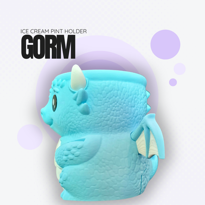 Gorm the Light Blue Dragon Ice Cream Pint Holder