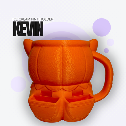 Kevin the Orange Pumpkin Corgi Ice Cream Pint Holder