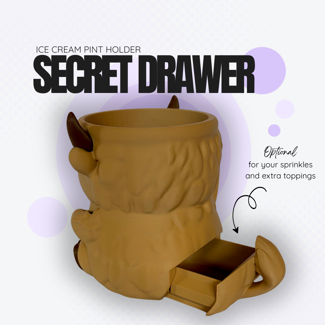 Latte the Highland Cow Ice Cream Pint Holder