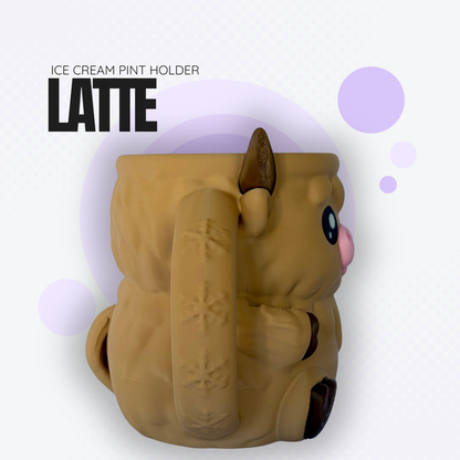 Latte the Highland Cow Ice Cream Pint Holder