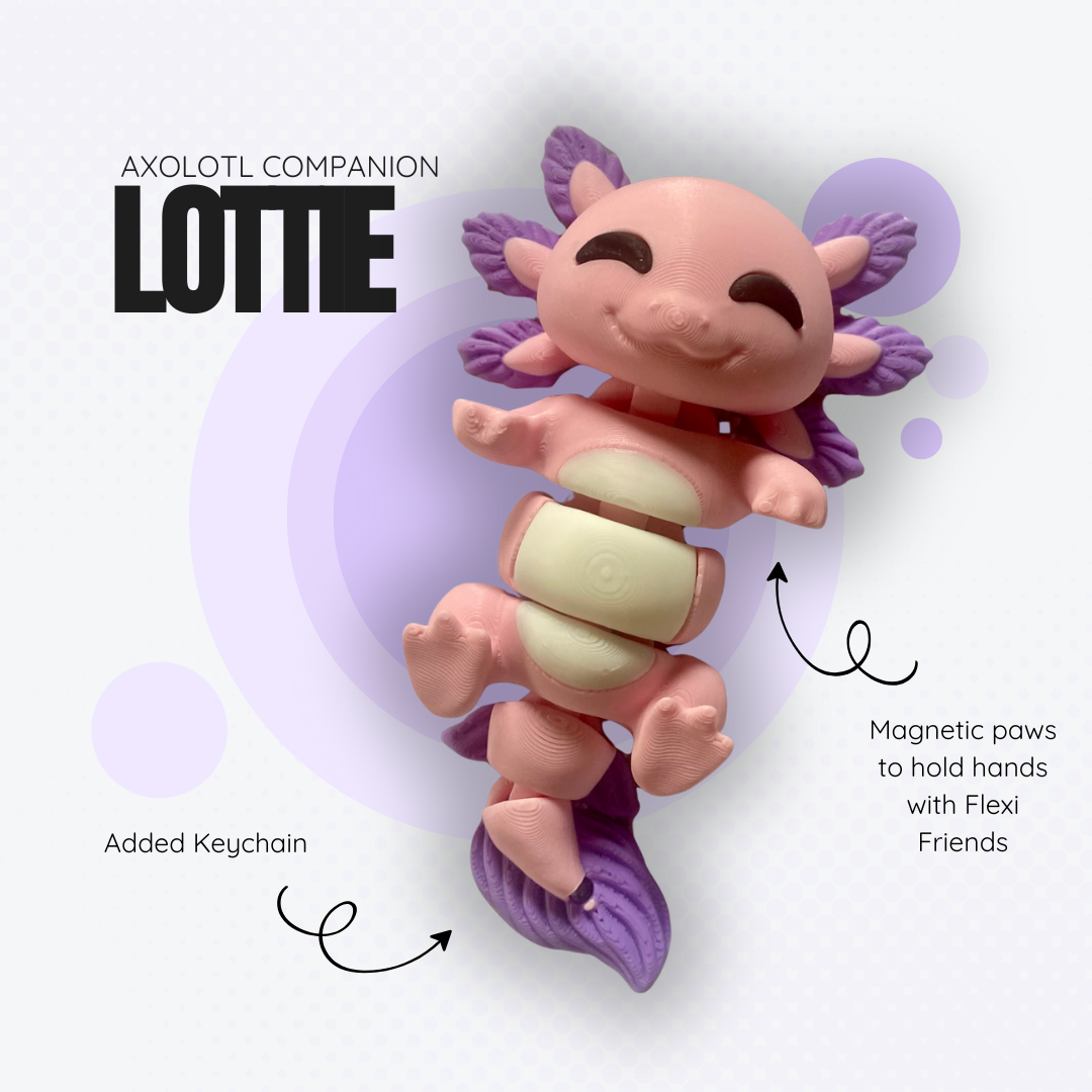 Lottie the Pink Axolotl Companion