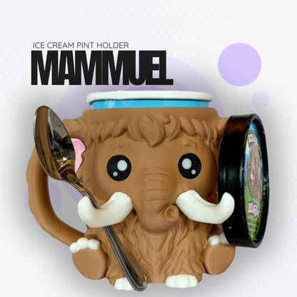 Mammuel the Mammoth Ice Cream Pint Holder