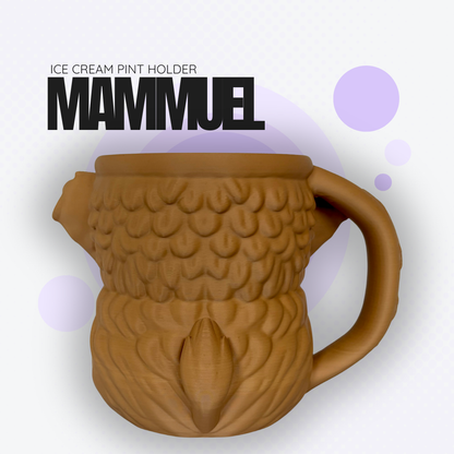 Mammuel the Mammoth Ice Cream Pint Holder