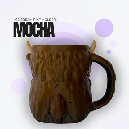 Mocha the Highland Cow Ice Cream Pint Holder