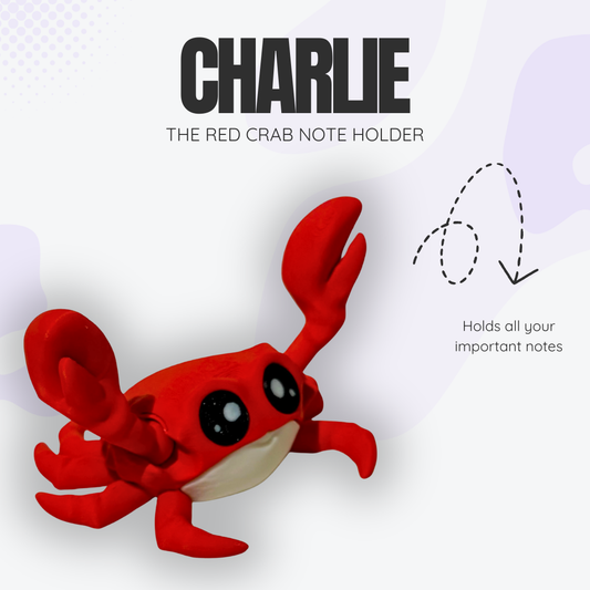 Charlie the Crab Note Holder