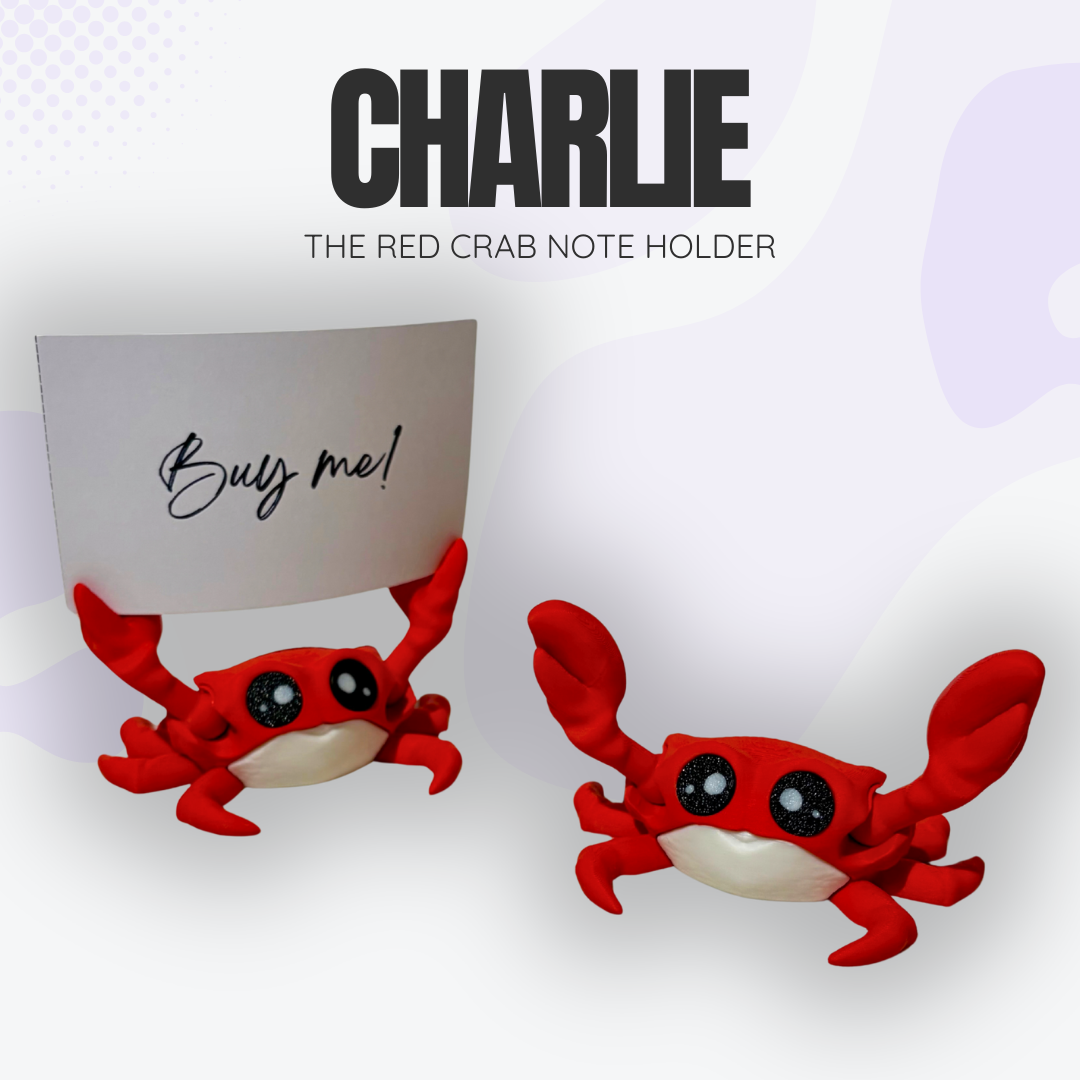 Charlie the Crab Note Holder