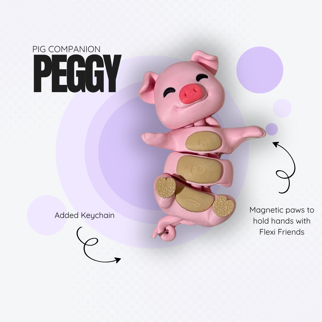 Peggy the Pink Pig Magnetic Companion