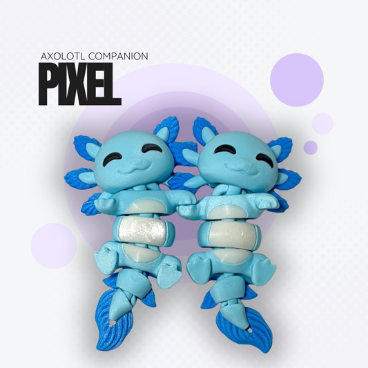 Pixel the Blue Axolotl Companion