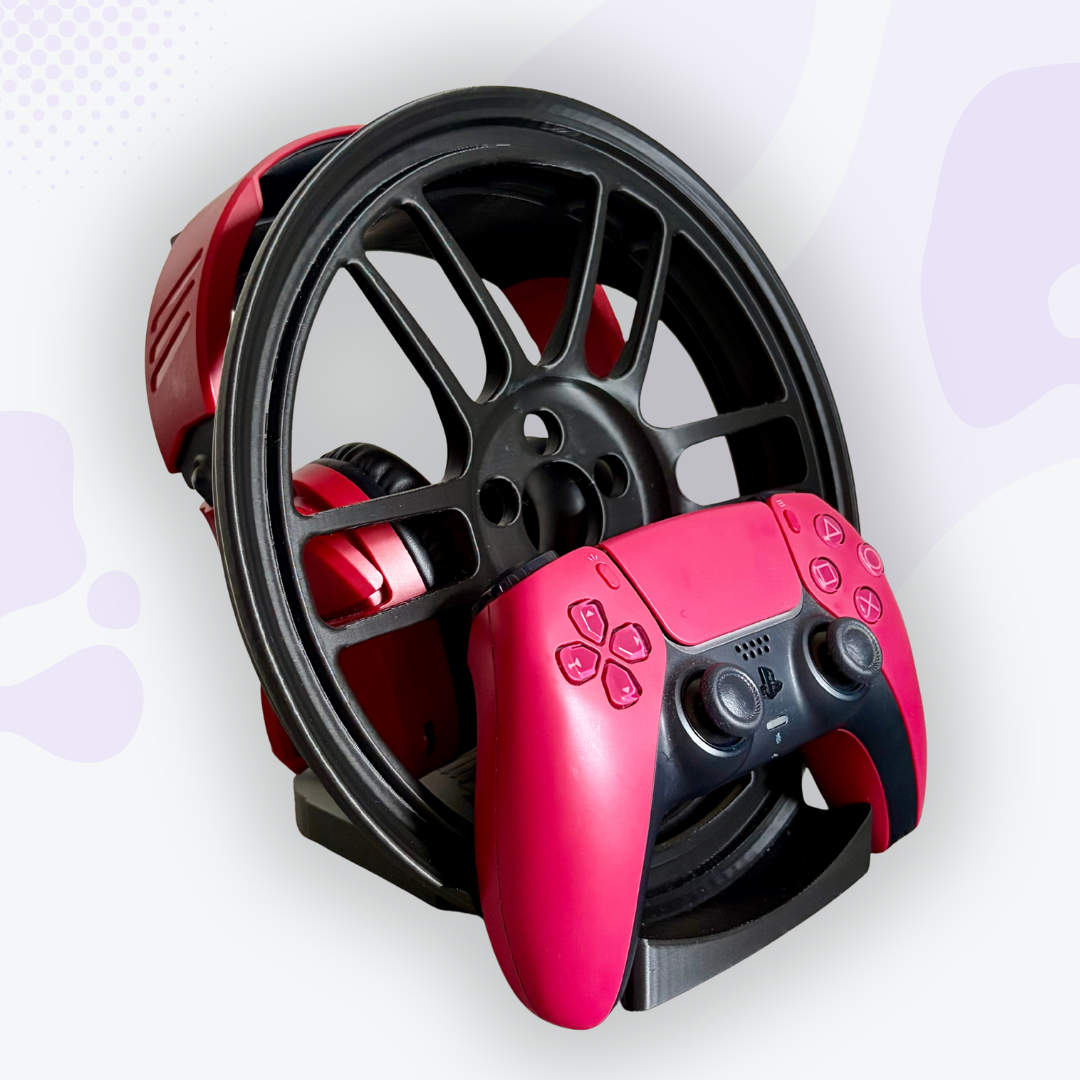 Torque the Black Mag Wheel Headphone and Controller Stand