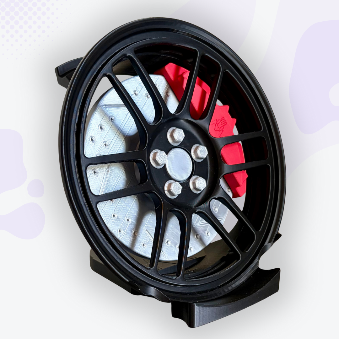 Torque the Black Mag Wheel with Caliper Headphone and Controller Stand