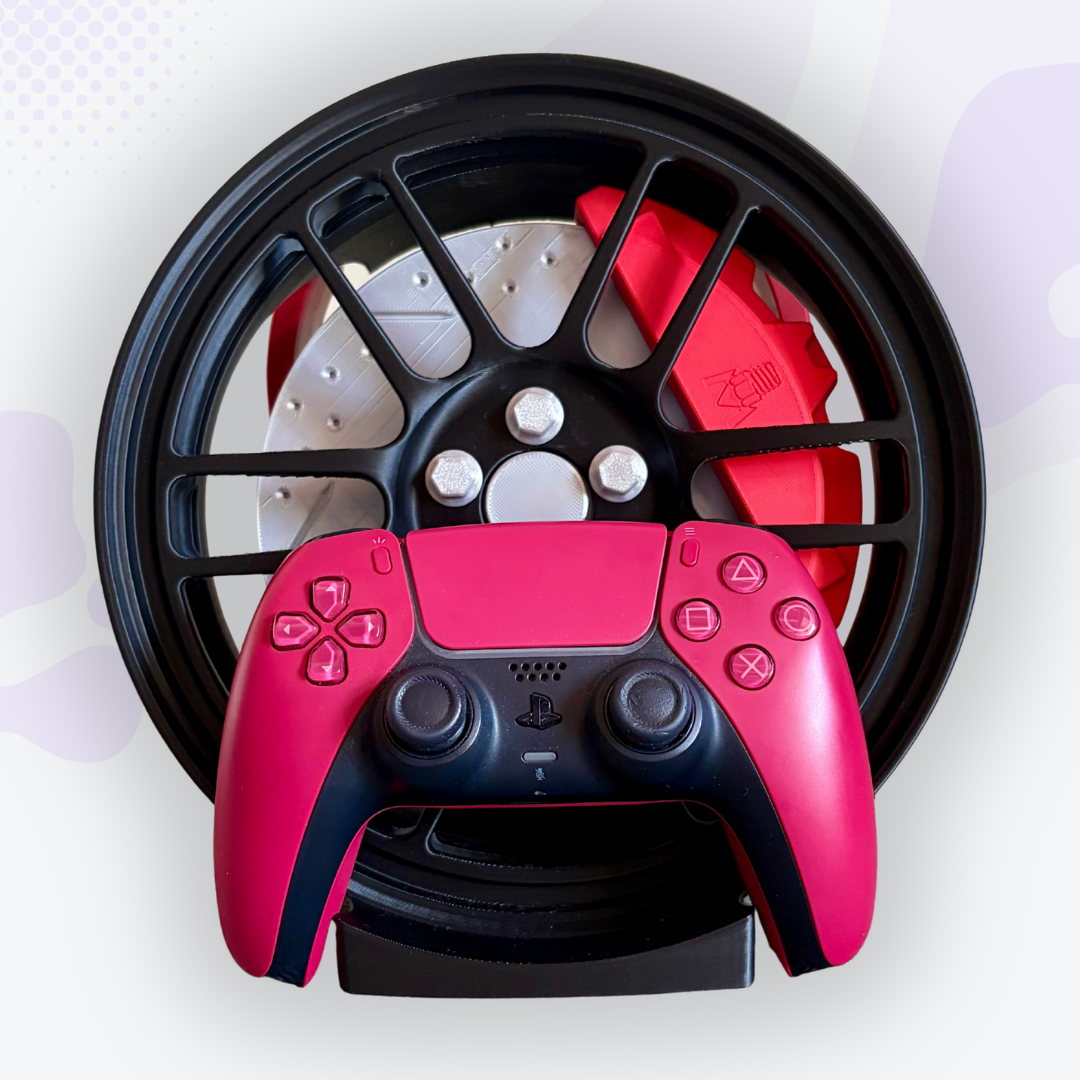 Torque the Black Mag Wheel with Caliper Headphone and Controller Stand