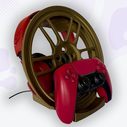 Torque the Bronze Mag Wheel Headphone and Controller Stand