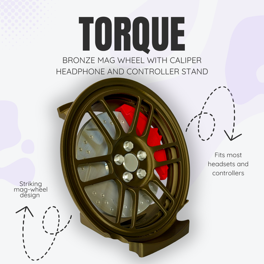 Torque the Bronze Mag Wheel with Caliper Headphone and Controller Stand