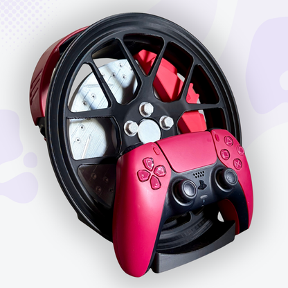 Sprocket the Black Mag Wheel with Caliper Headphone and Controller Stand