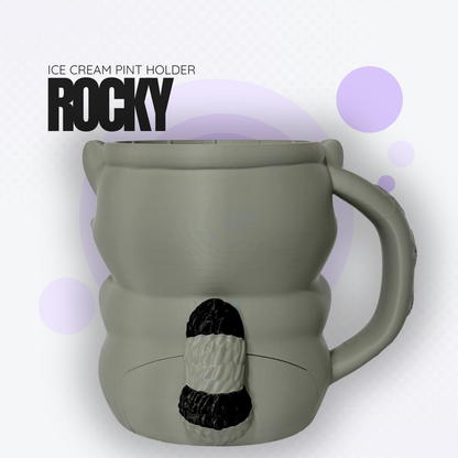 Rocky the Raccoon Ice Cream Pint Holder