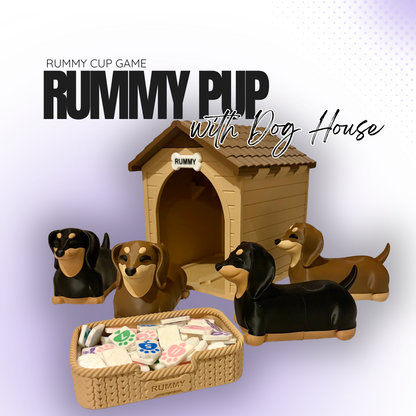 Rummy Pup Game with Dog House