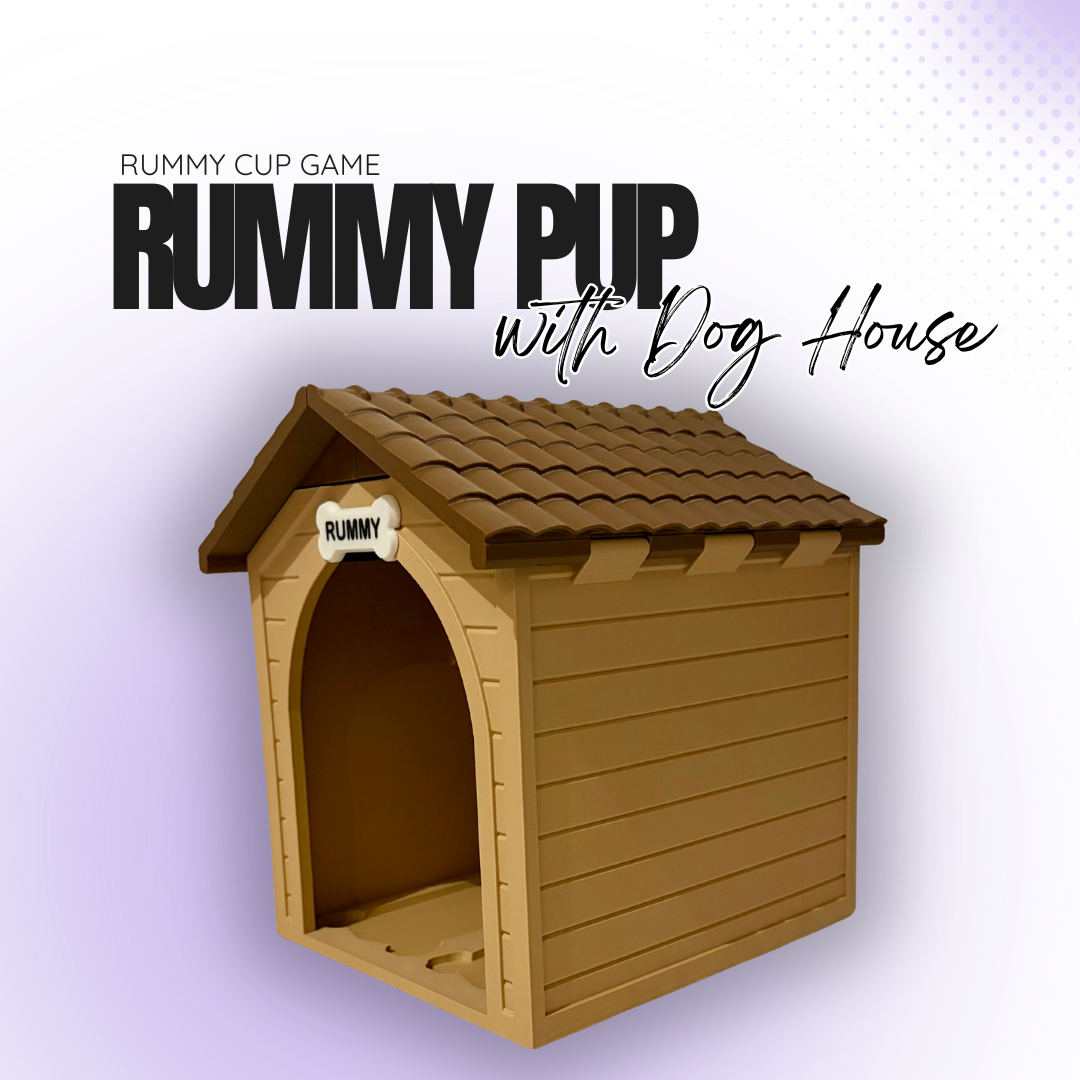 Rummy Pup Game with Dog House