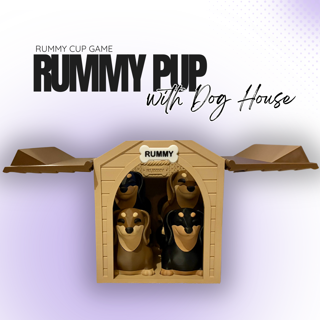 Rummy Pup Game with Dog House
