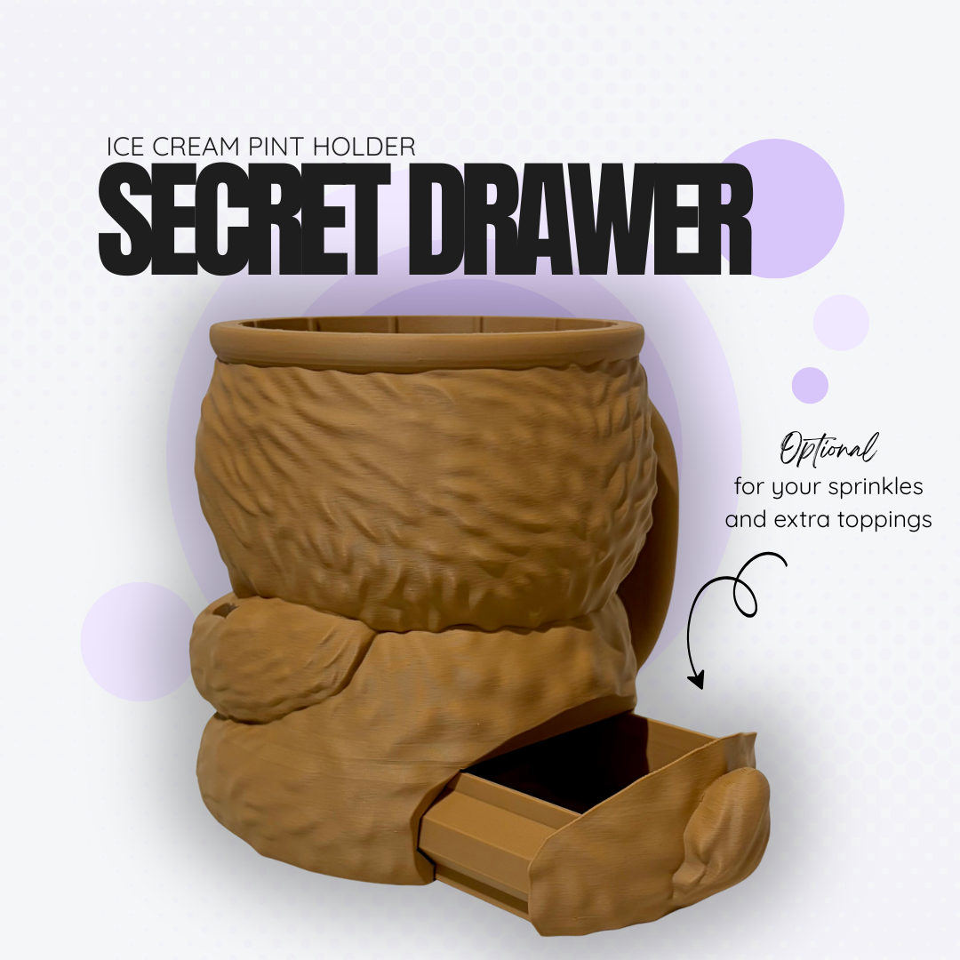 Sammy the Sloth Ice Cream Pint Holder