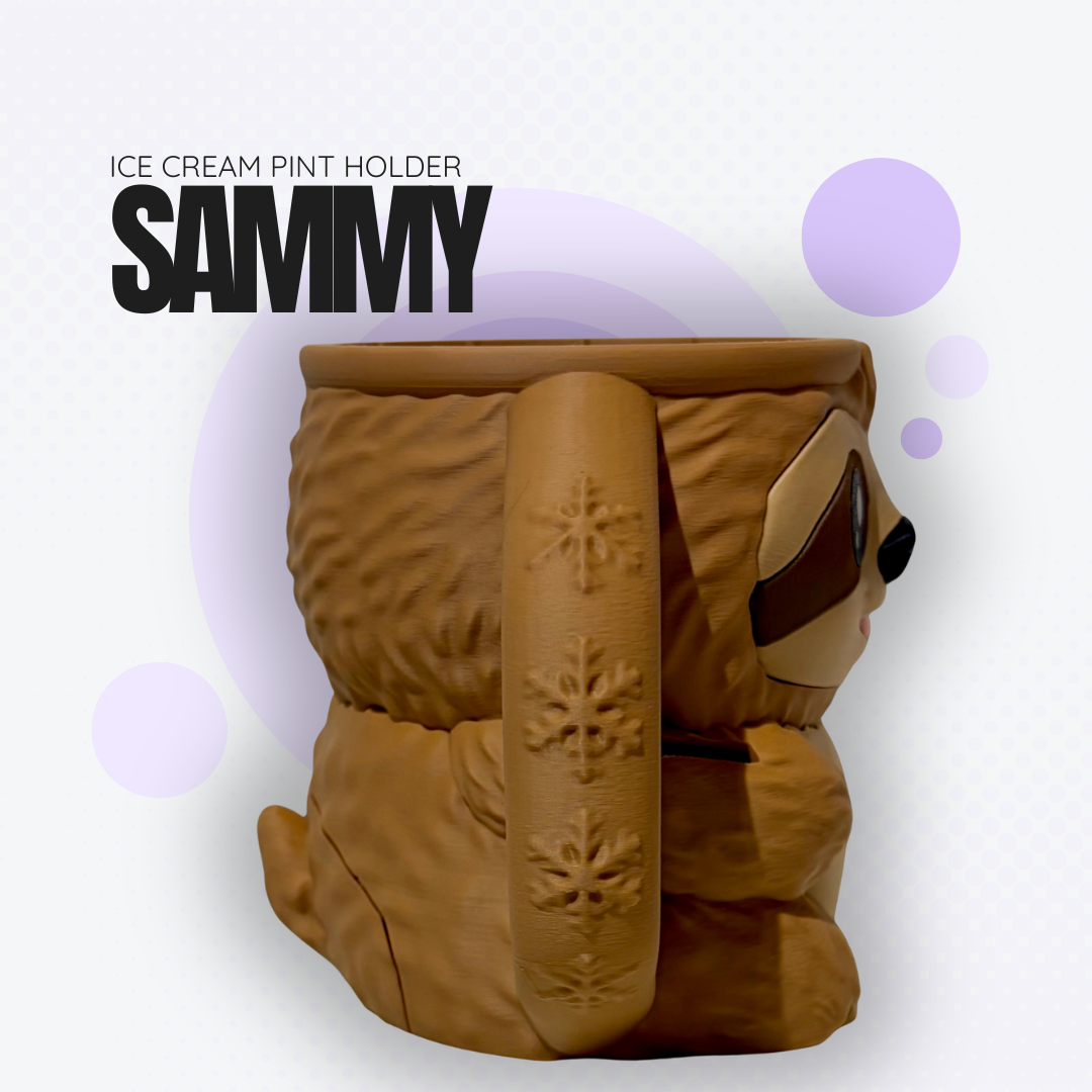 Sammy the Sloth Ice Cream Pint Holder