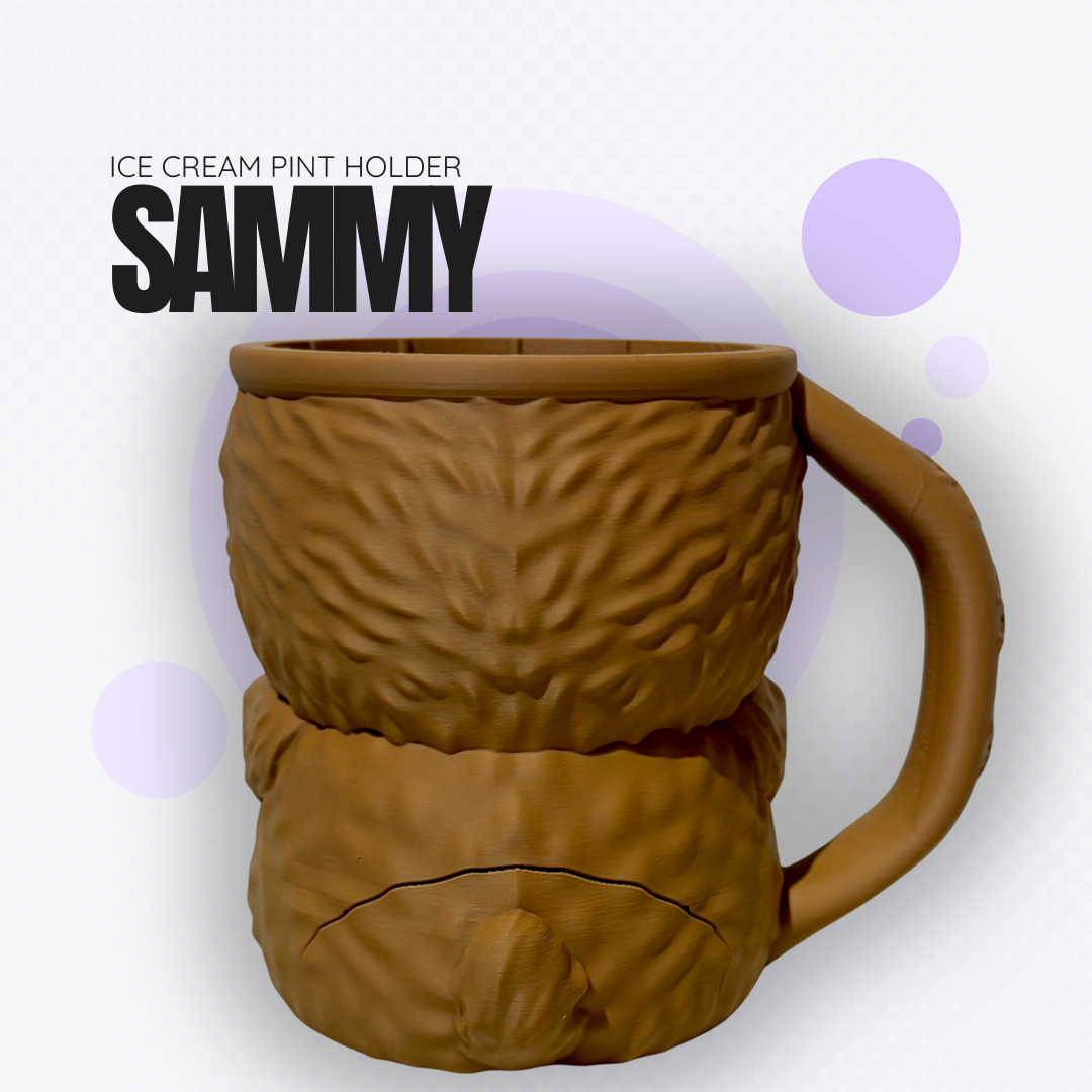 Sammy the Sloth Ice Cream Pint Holder