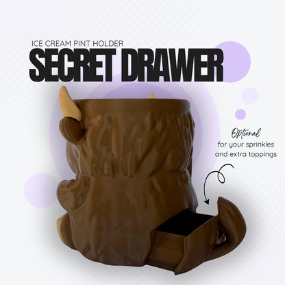 Mocha the Highland Cow Ice Cream Pint Holder