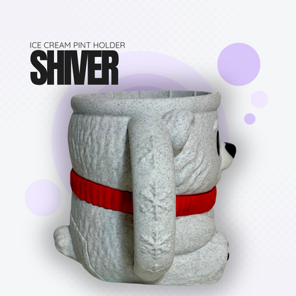 Shiver the Polar Bear Ice Cream Pint Holder