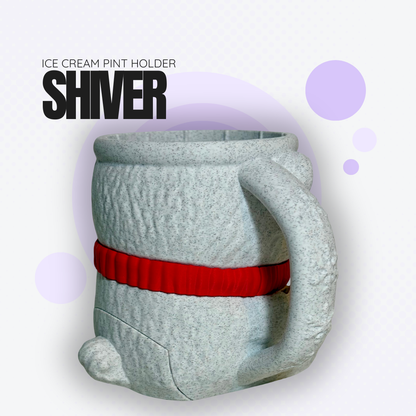Shiver the Polar Bear Ice Cream Pint Holder